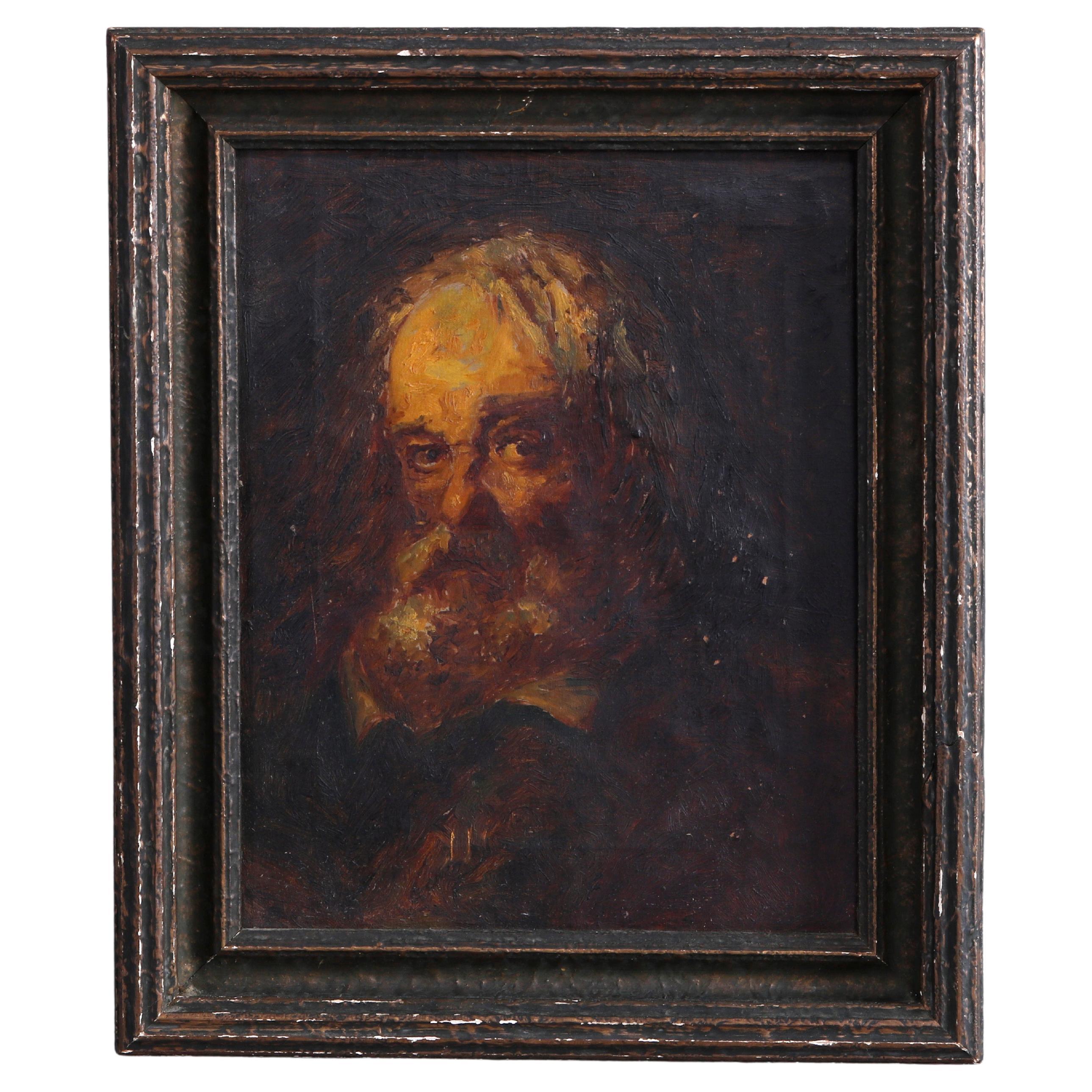 Antique Painting, Portrait of Rubens, Studio of Professor F.V. Biauchiui, 19thC