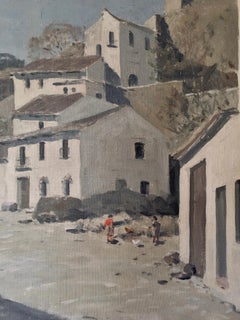 Torremolinos, Spain, Antique Dutch painting, Willem Witjens, 1954