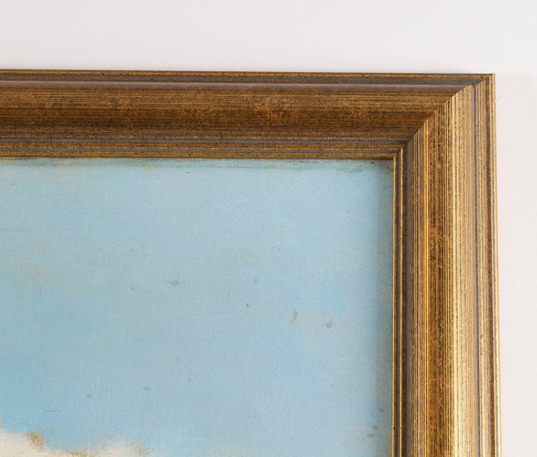Peinture ancienne William Langley (1852-1922) Scène de plage écossaise 19ème siècle en vente 5