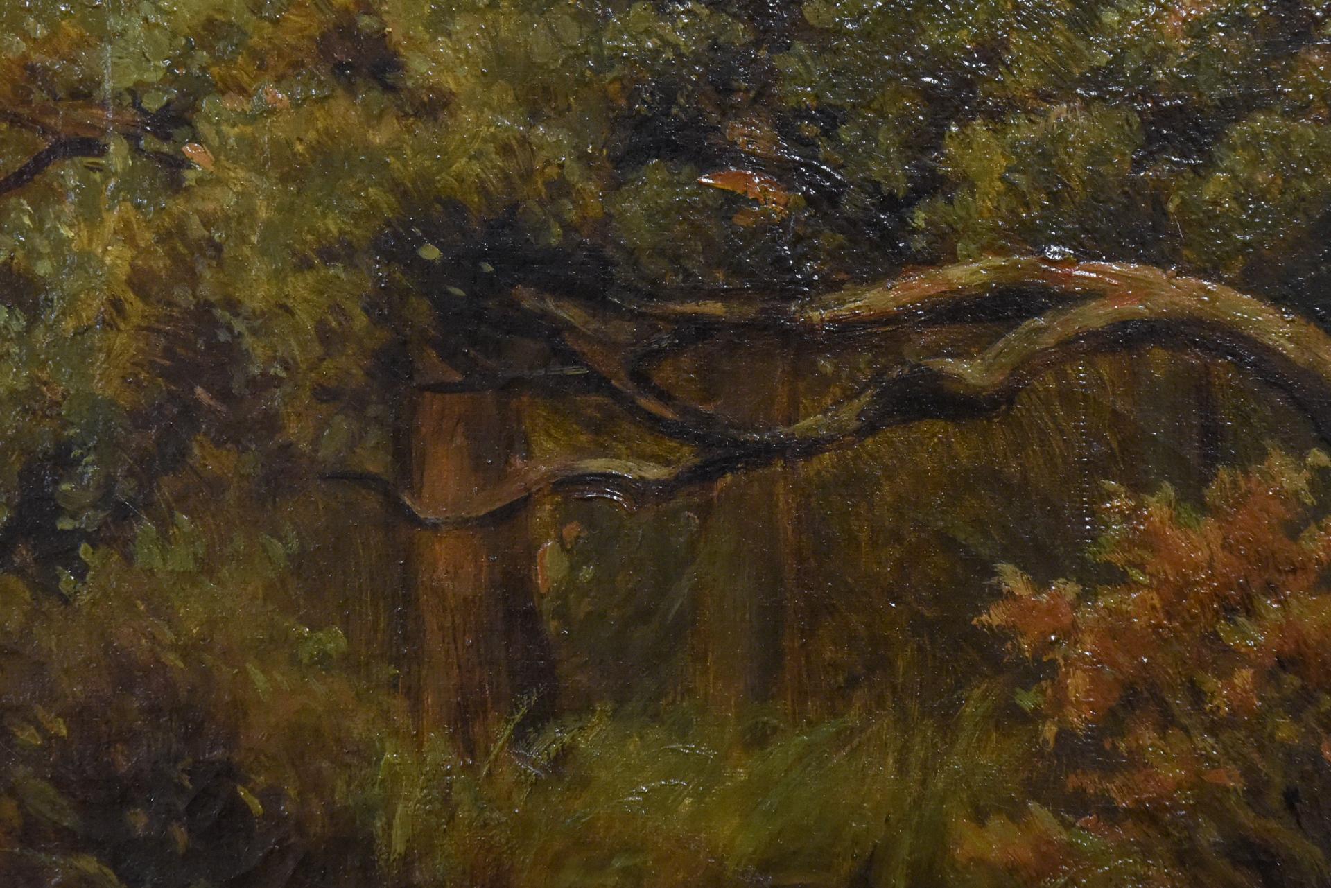 Antikes Gemälde mit einer italienischen Landschaft im Angebot 1