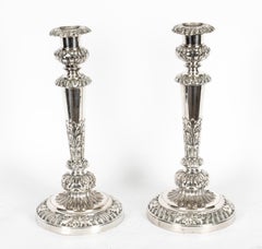 Antique Pair 26inch George III Three Light Candelabra Matthew Boulton 18th C