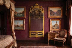 Antique Pair 6ft George III Adam Revival Giltwood Mirrors 19th C 190 x 76cm