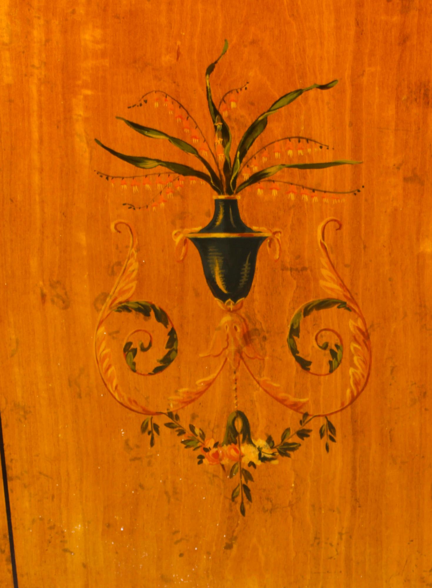 Antikes Paar Adam-Revival-Beistellschränke aus Seidenholz, 19. Jahrhundert im Angebot 12