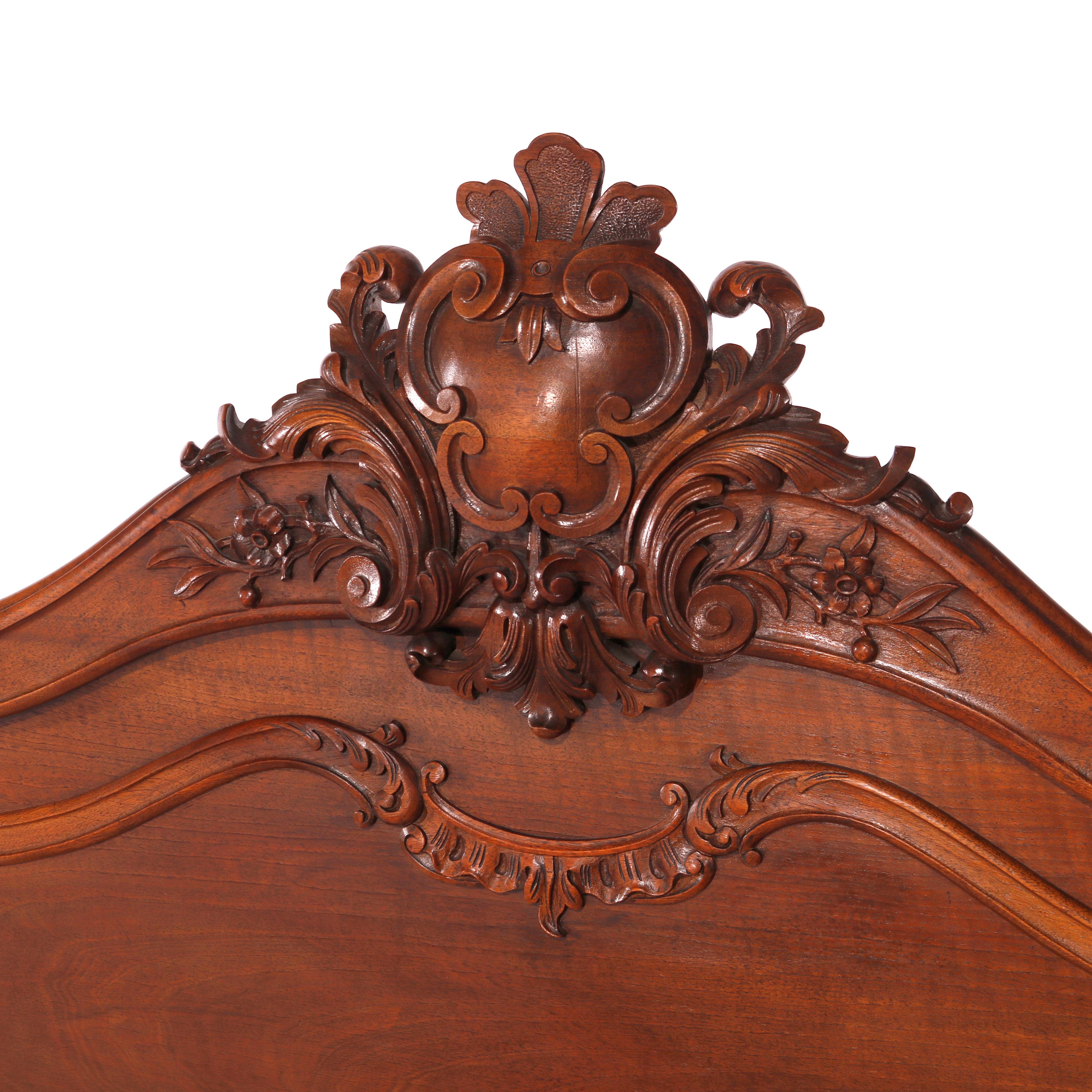 french carved bed