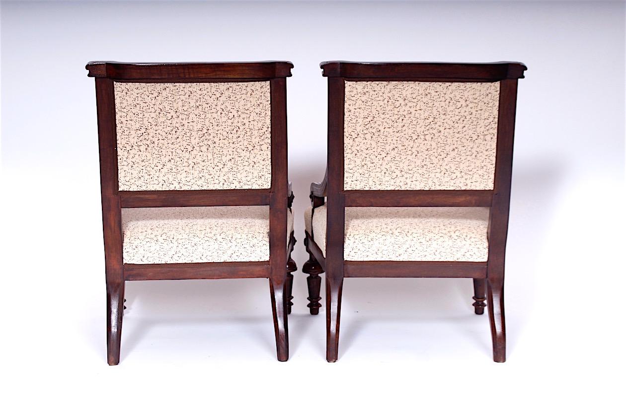 Early 20th Century Antique Pair of Armchairs