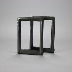 Antique Pair Arts & Crafts Roycroft Hammered Copper Picture Frame Bookends c1910