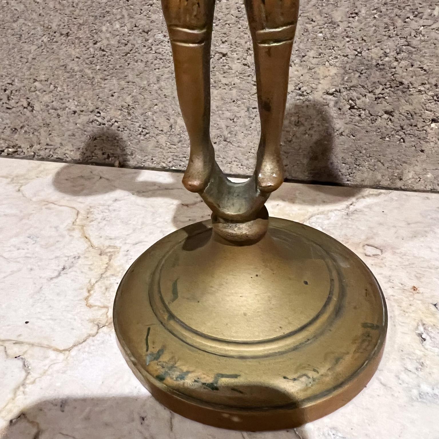 Coppia antica di portacandele doppi in ottone Candelabri russi in vendita 3
