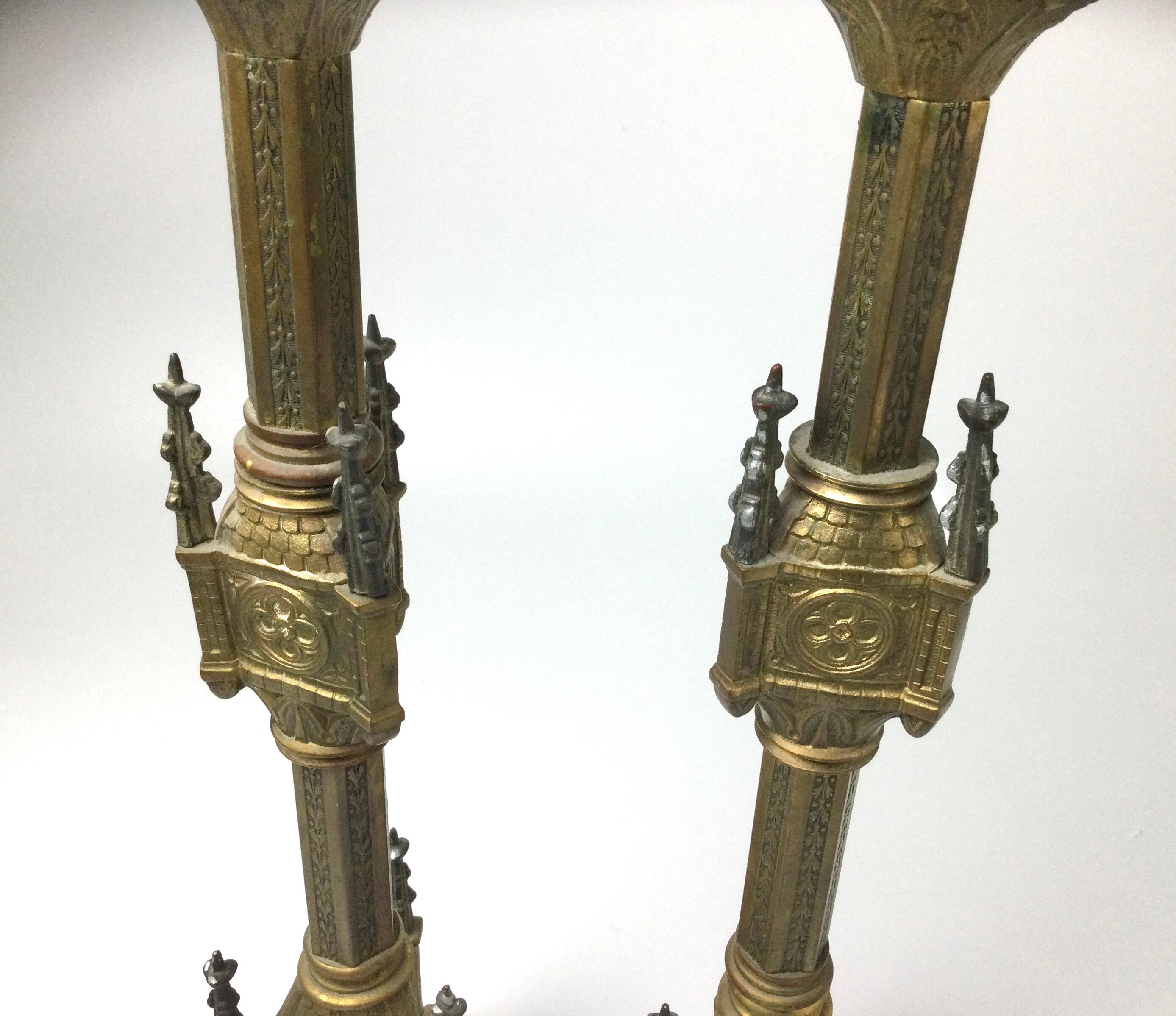 antique candlesticks