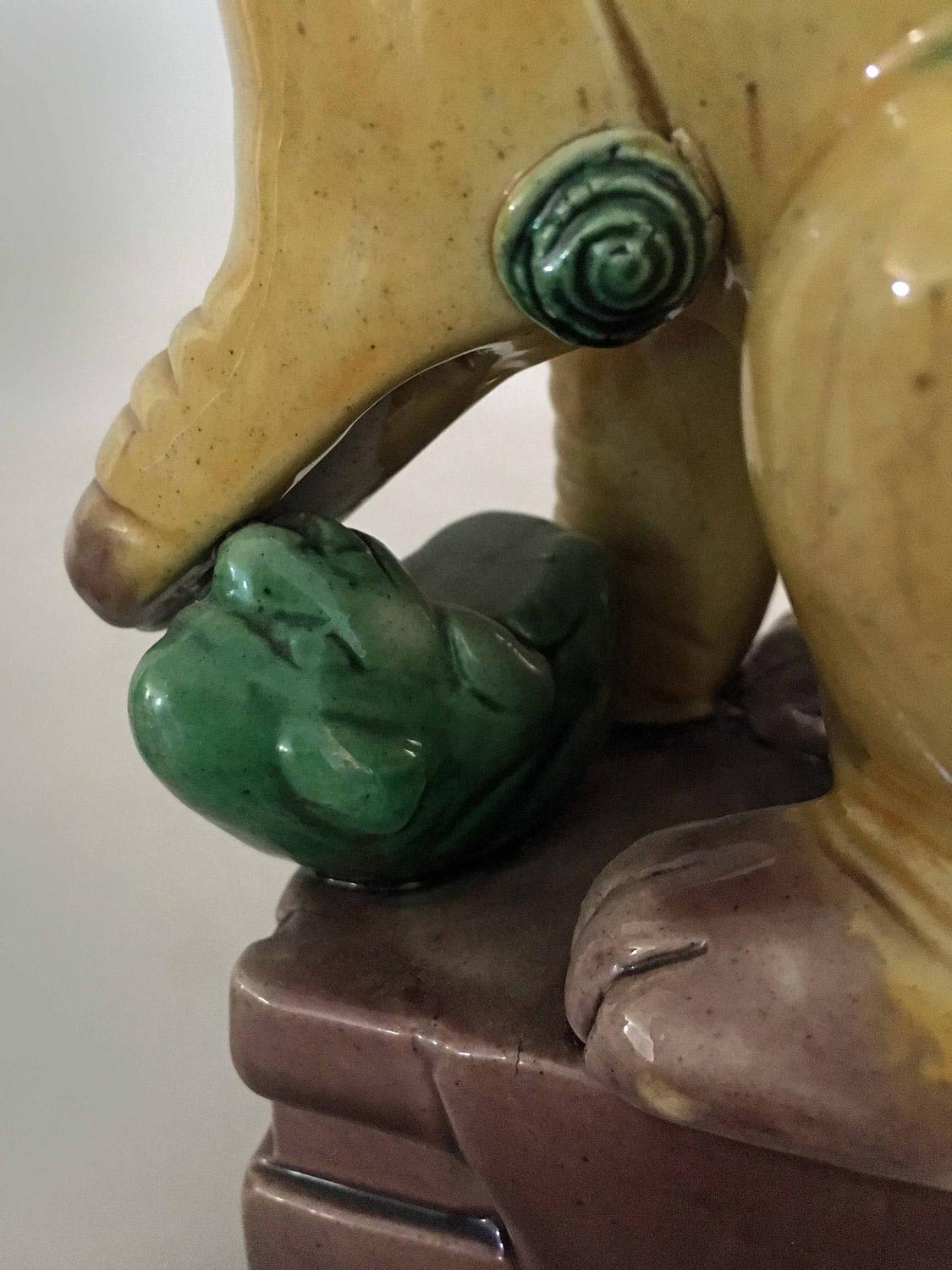 Antique Pair of Chinese Foo Dogs For Sale 2