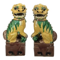 Antique Pair of Chinese Foo Dogs