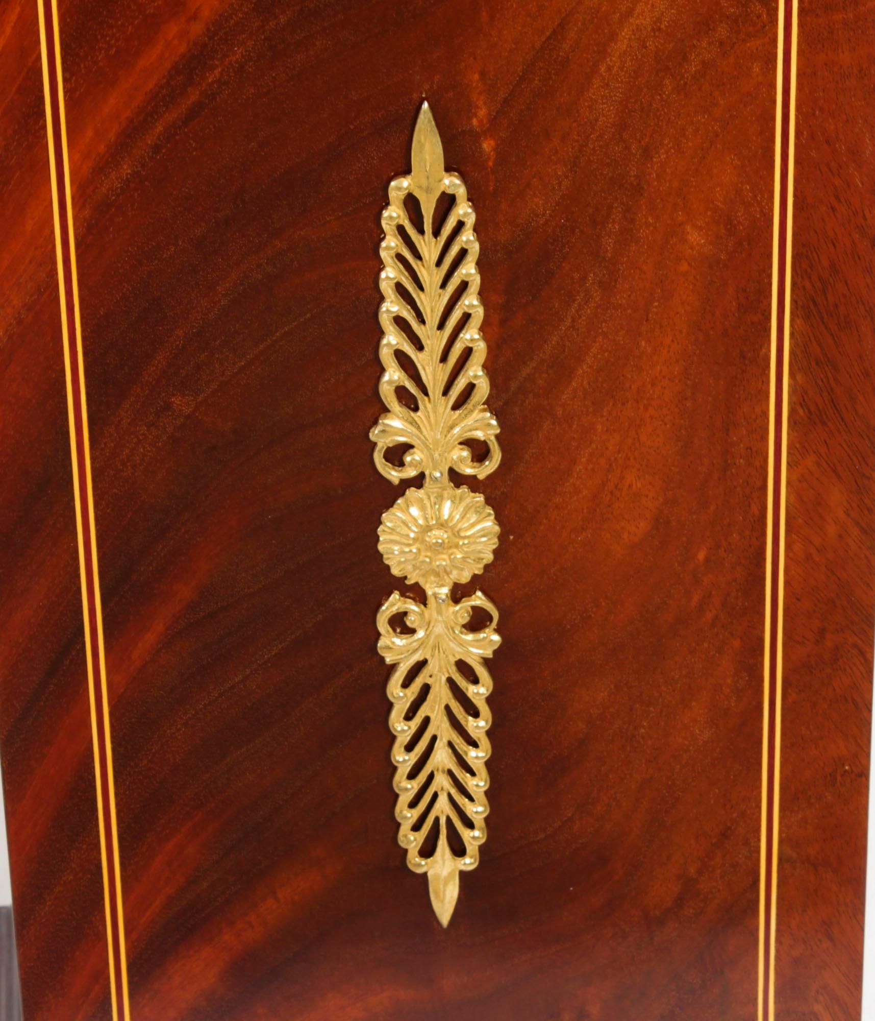 Antique Pair Empire Revival Mahogany and Ormolu Pedestals C1930 19th Century For Sale 5