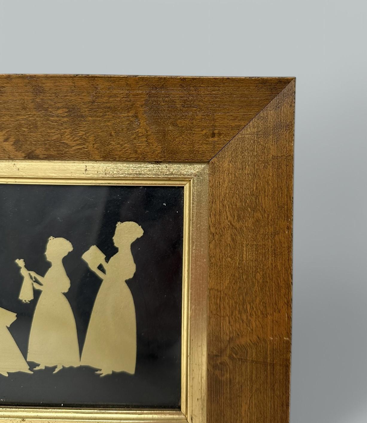 Par Antiguo Siluetas de Familia Inglesa Marcos de Arce Birdseye Interés Irlandés en Bueno estado para la venta en Dublin, Ireland