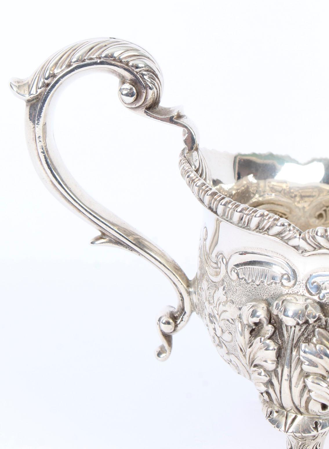 Mid-19th Century Antique Pair English Silver Sauce Boats, John & Joseph Angell 1830