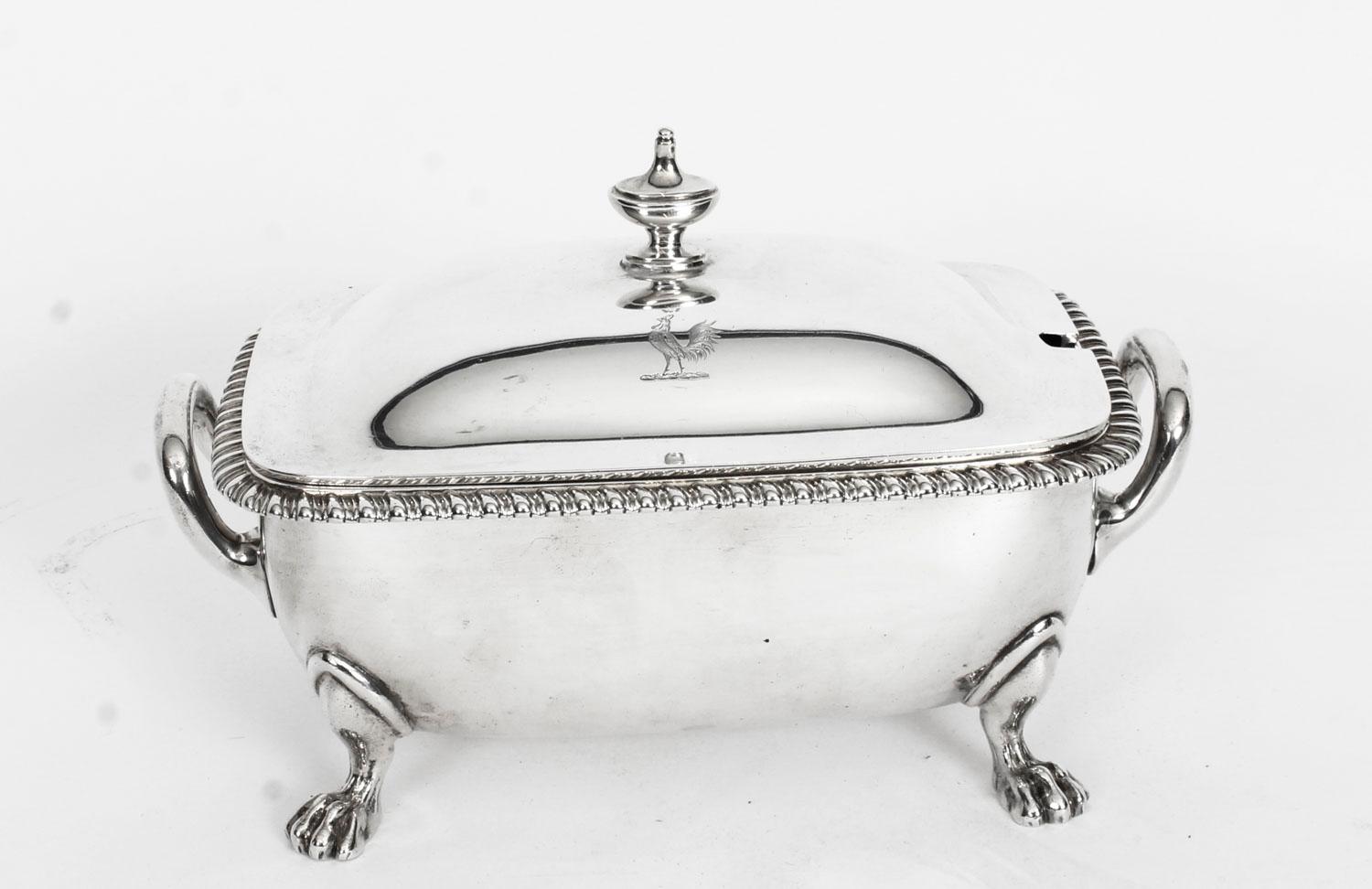 Late 19th Century Antique Pair English Sterling Silver Sauce Tureens Garrard & Co, 19th Century