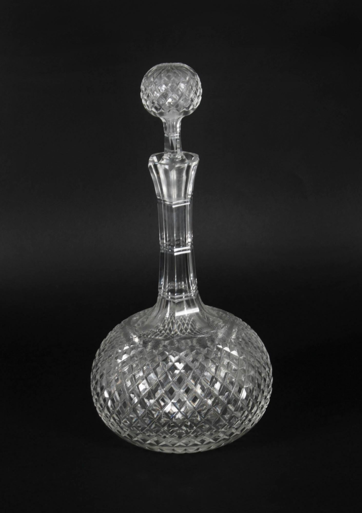 A superb pair of antique etched glass globe decanters, circa 1870 in date.

The fine glass has been beautifully etched with a fine leaf pattern.

This lovely pair can serve decorative as well as practical purposes.

Add an elegant touch to your next