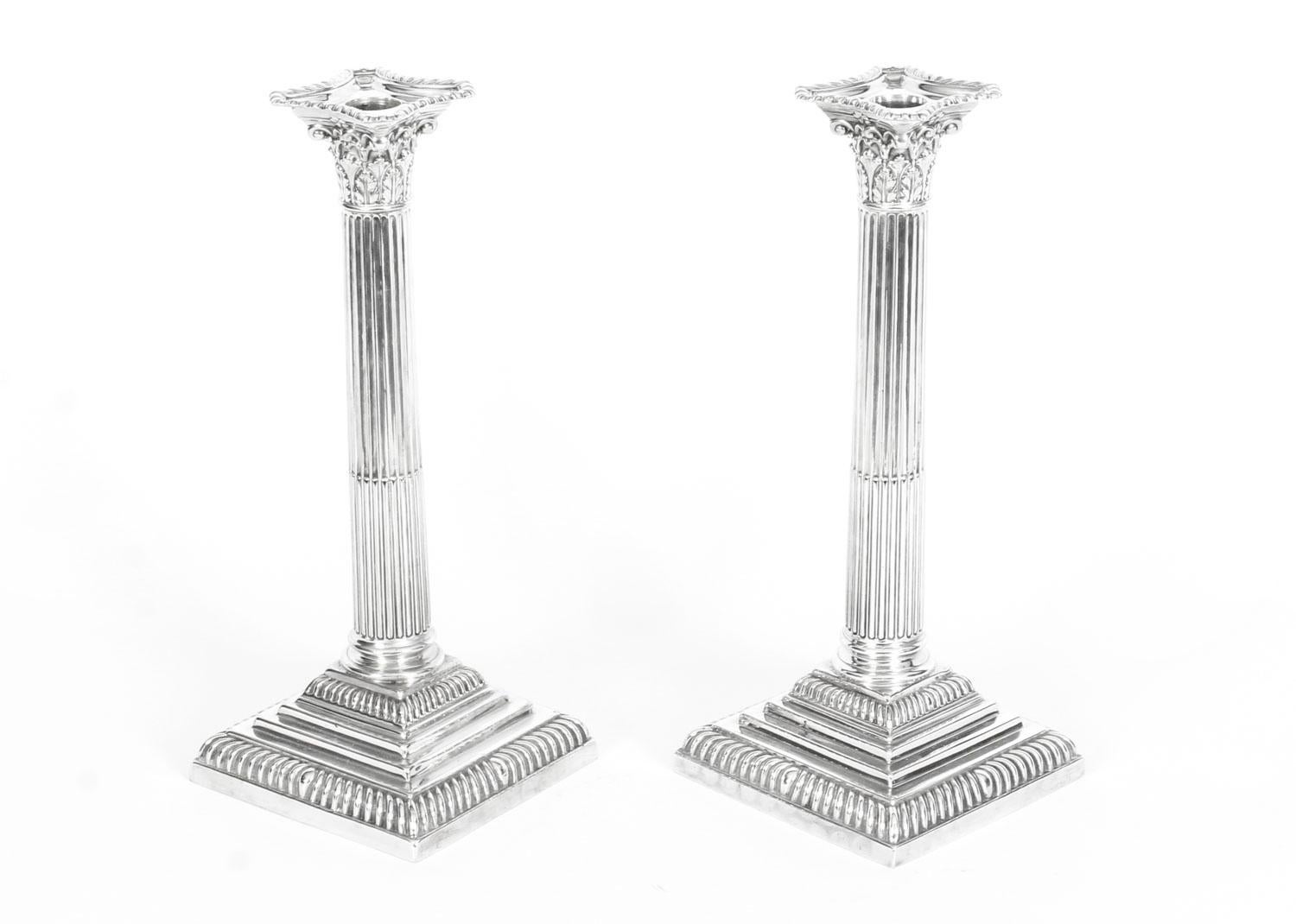 Antique Pair of Five-Light Candelabra by Mappin & Webb, 19th Century 8