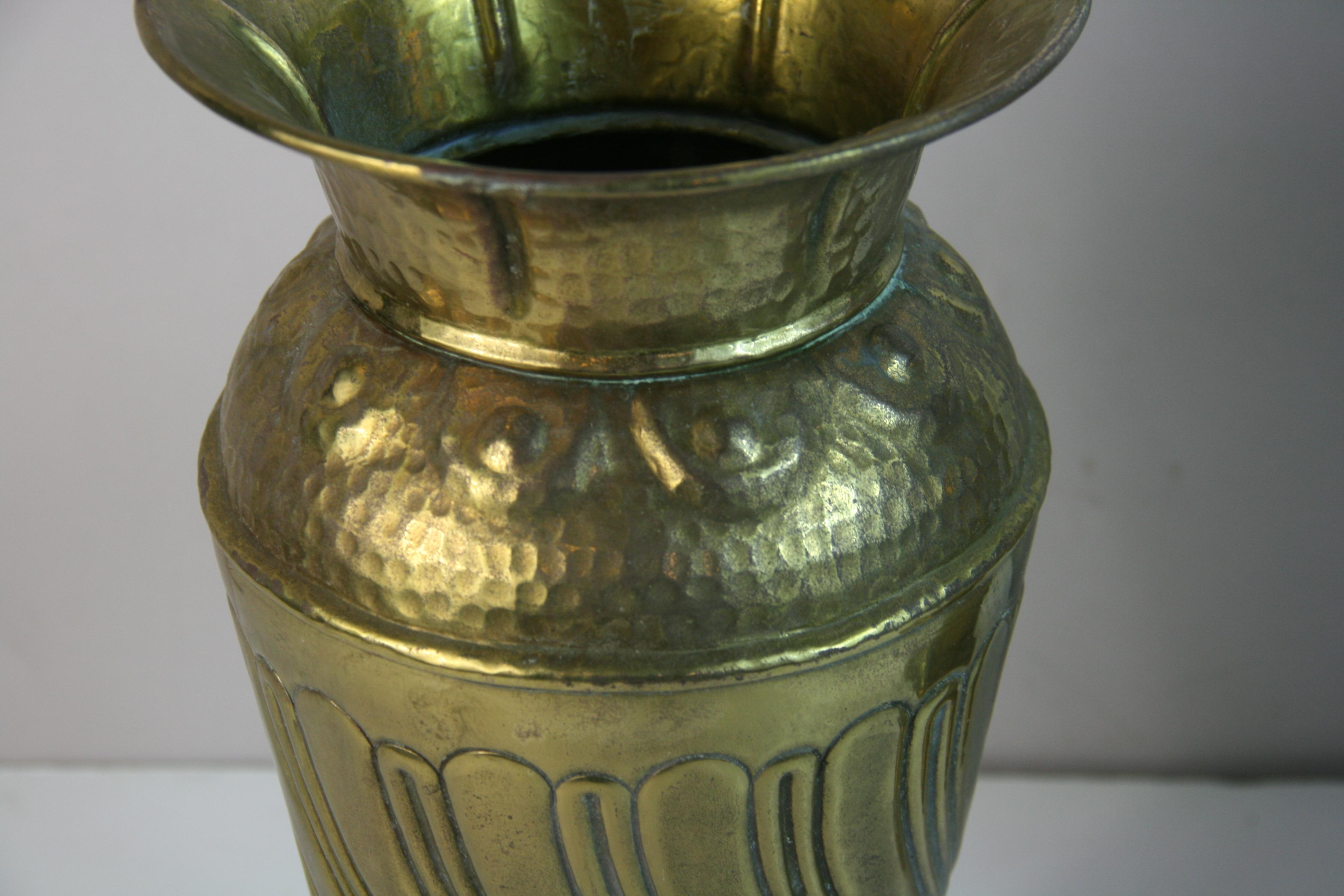 1839 Pair hand hammered embossed  French Urns
