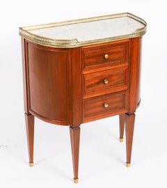 Antique Pair French Louis XVI Revival Bedside Chests / Petit Commodes19thCentury