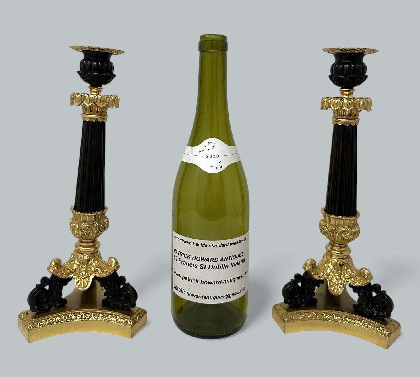 Coppia di candelabri francesi Ormolu Bronzo Dore Vittoriano del 19° secolo in vendita 6