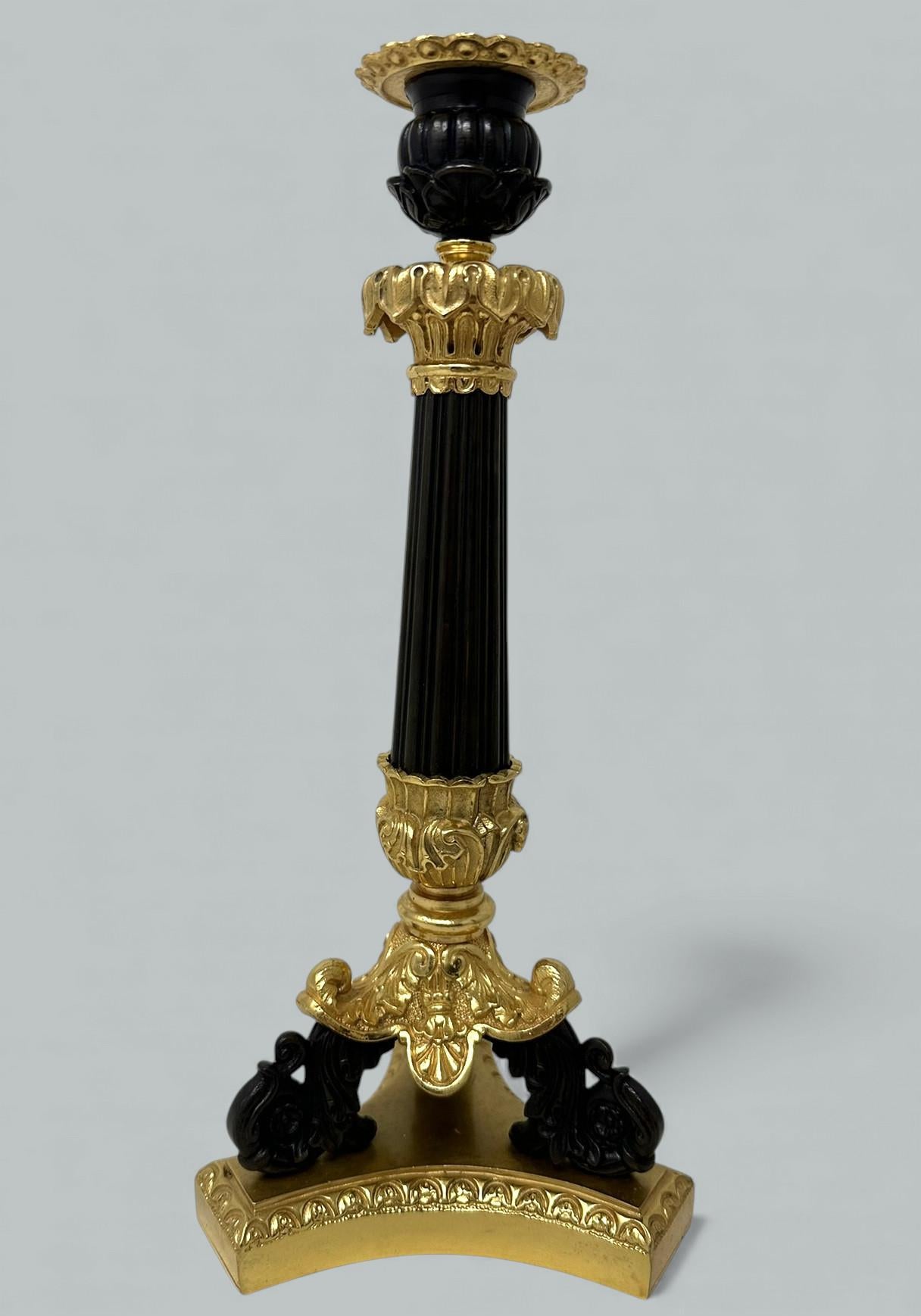 Coppia di candelabri francesi Ormolu Bronzo Dore Vittoriano del 19° secolo In condizioni buone in vendita a Dublin, Ireland