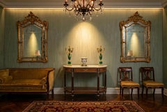 Antique Pair French Ormolu Mounted Carrara Marble Topped Console Tables 19th C