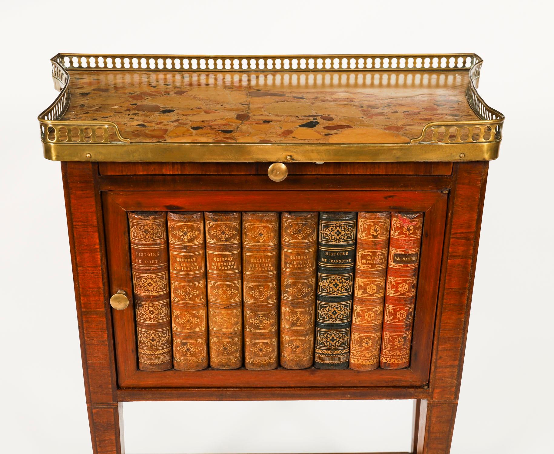 Antique Pair French Walnut & Tulipwood Bedside Cabinets C1900 For Sale 2
