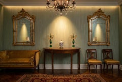 Antique Pair George III Demi Lune Console Tables 18th Century