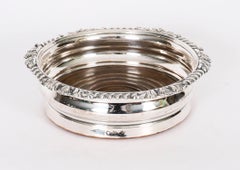 Antique Pair George III Old Sheffield Wine Coasters Matthew Boulton 18th Century