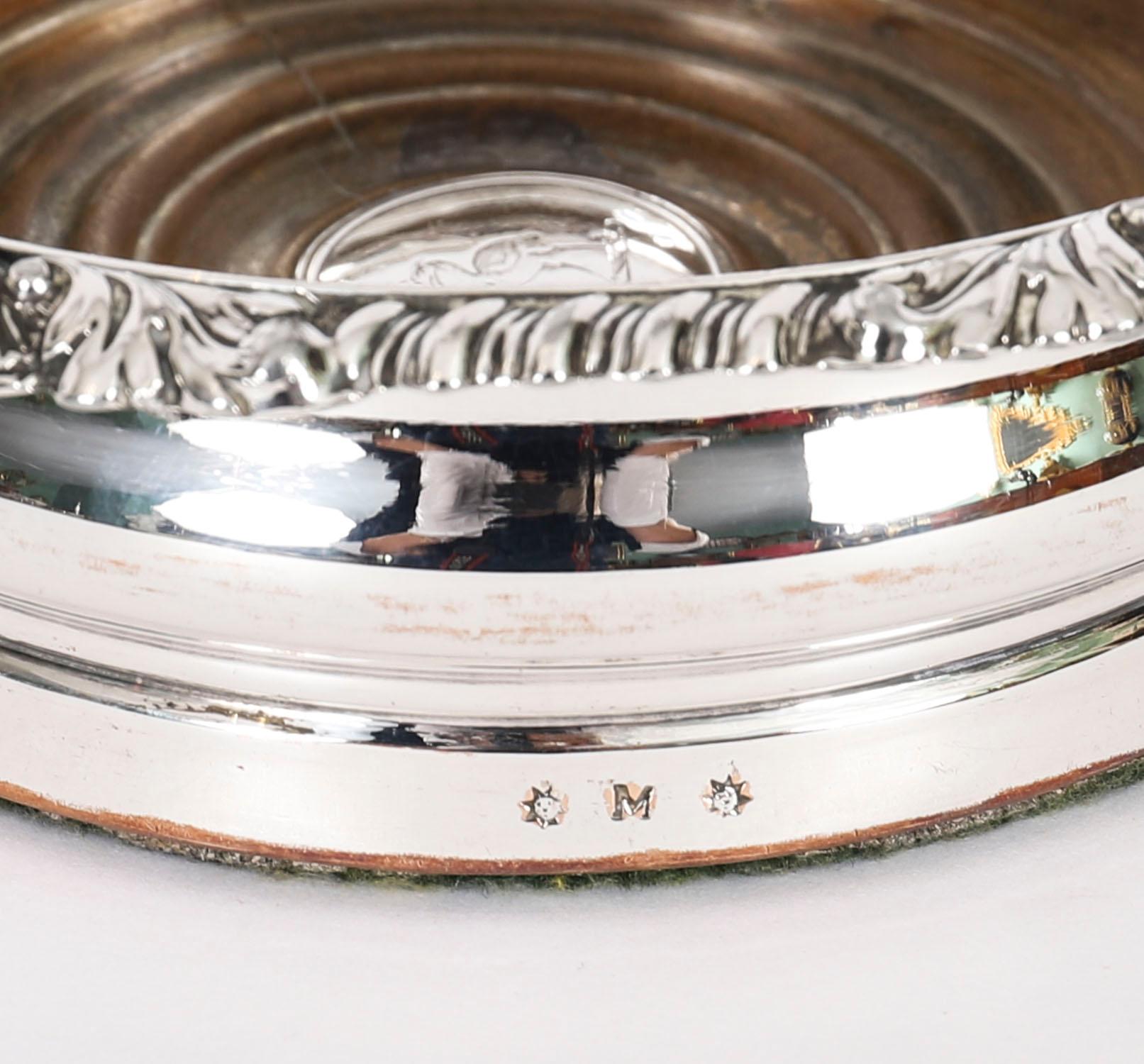 Coppia antica di sottobicchieri da vino George III Old Sheffield Matthew Boulton 18° secolo in vendita 2