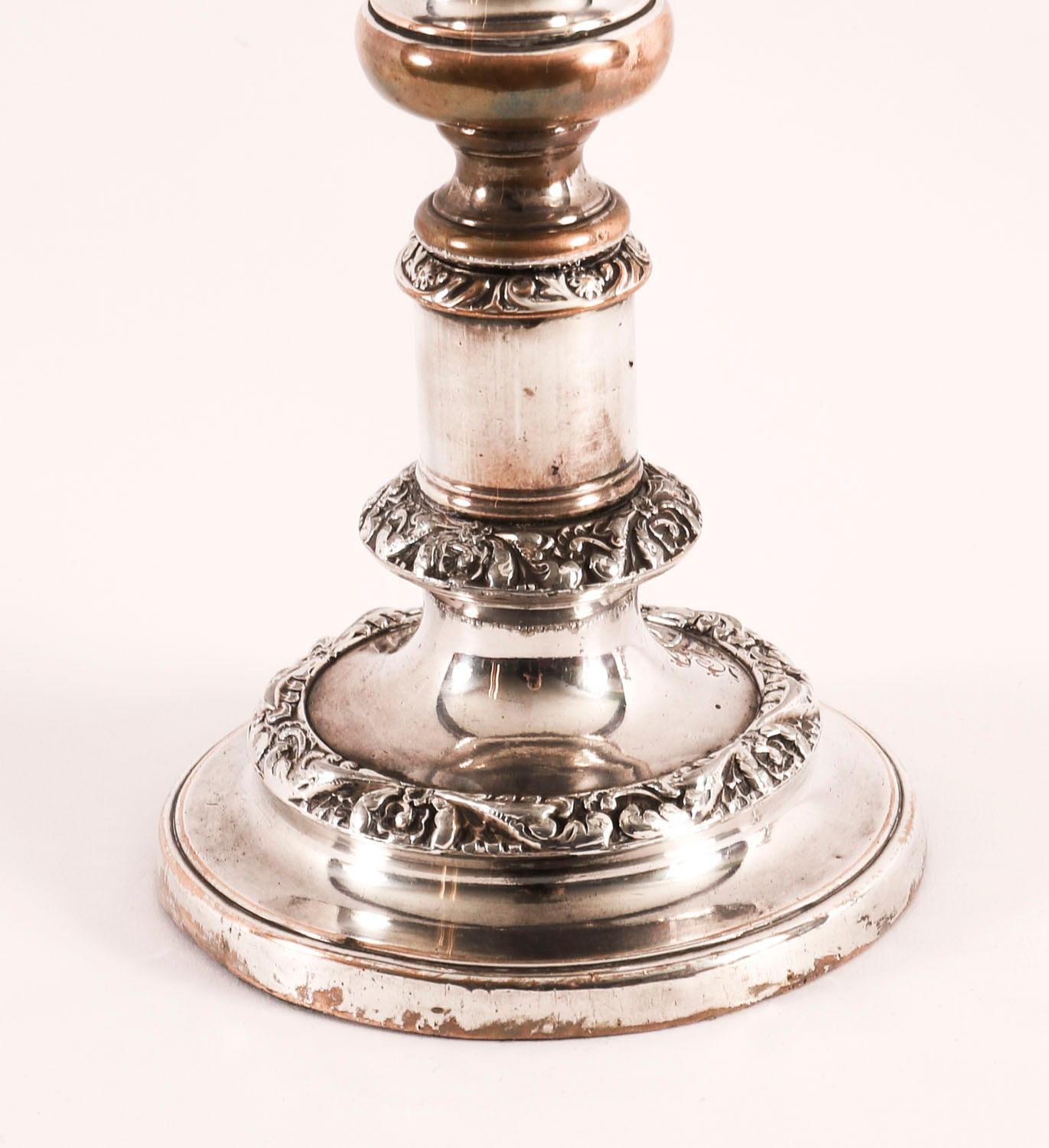 Antique Pair George IV Old Sheffield Telescopic Candlesticks C1825 19th Century For Sale 4