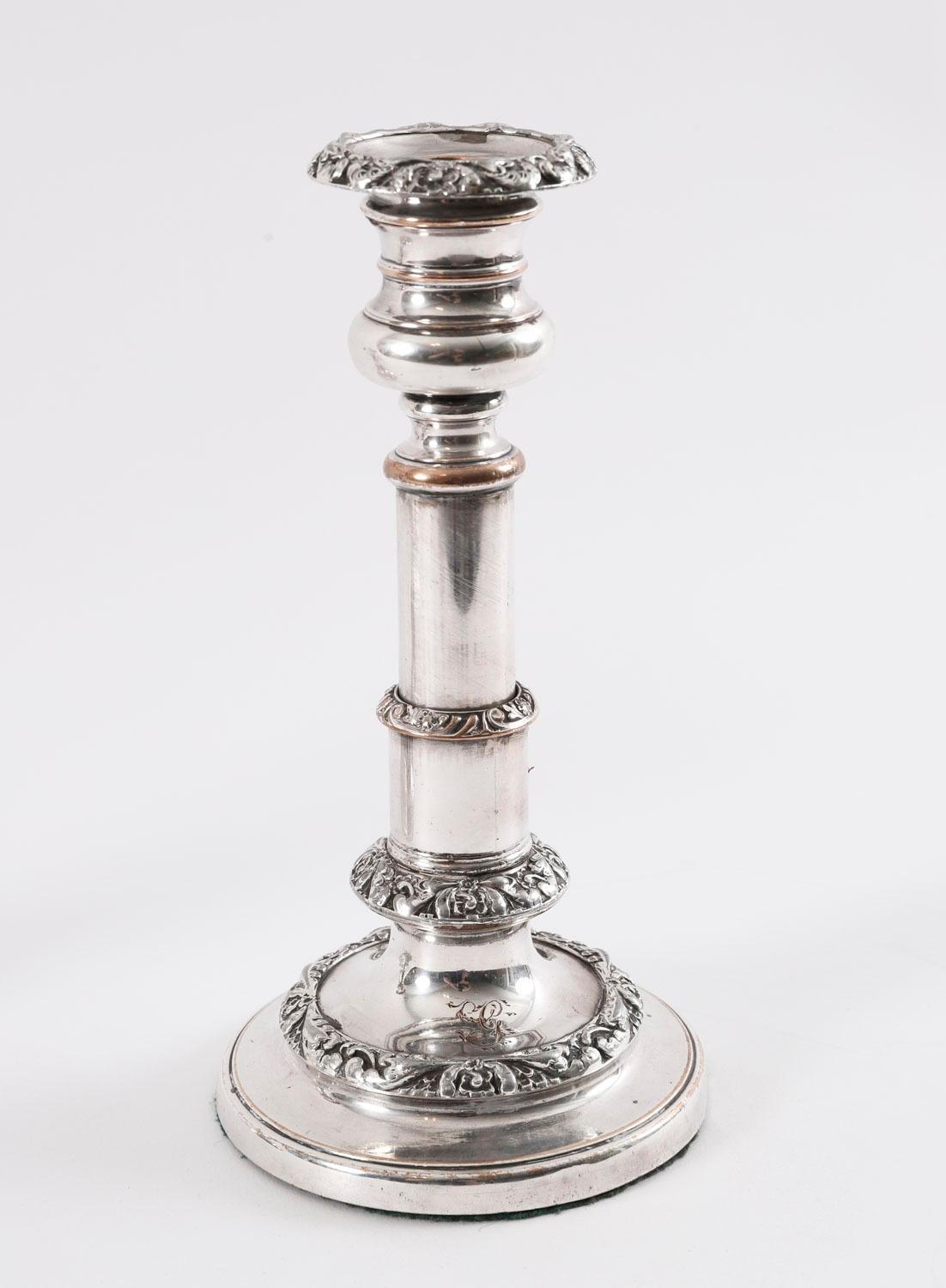 Antique Pair George IV Old Sheffield Telescopic Candlesticks C1825 19th Century For Sale 8