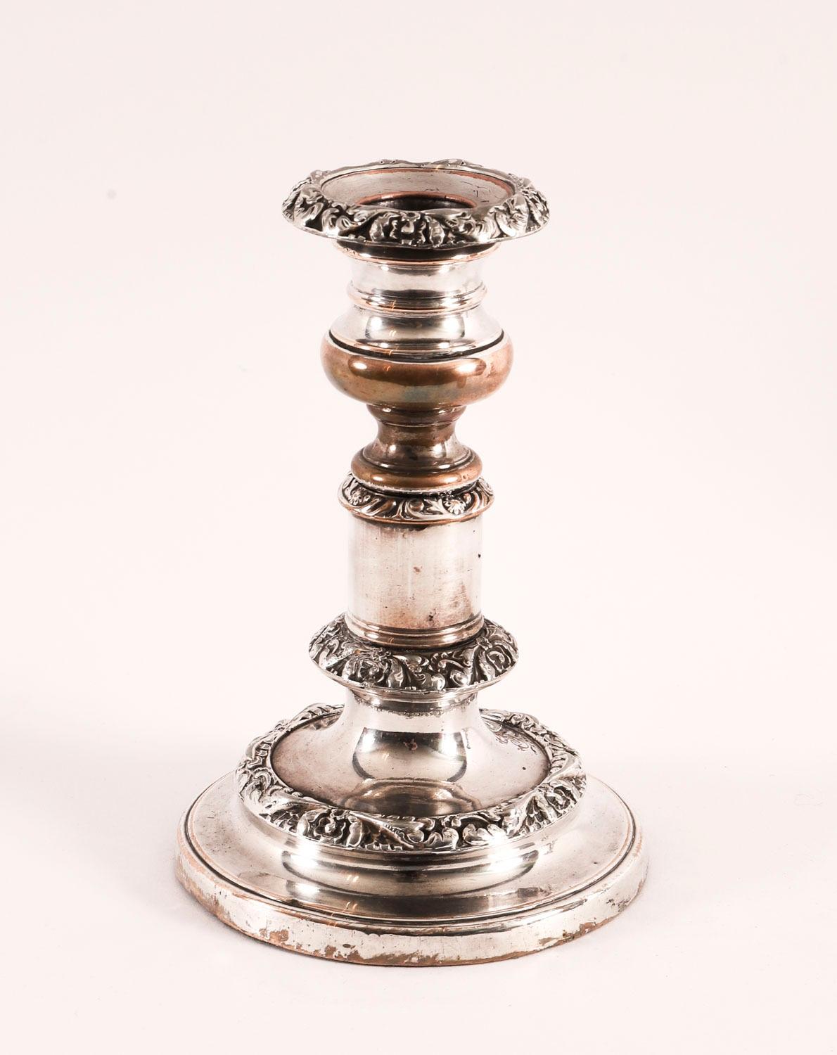 Early 19th Century Antique Pair George IV Old Sheffield Telescopic Candlesticks C1825 19th Century For Sale