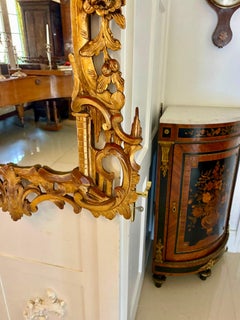 Antique Pair Giltwood Rococo Chinoiserie Wall Mirrors