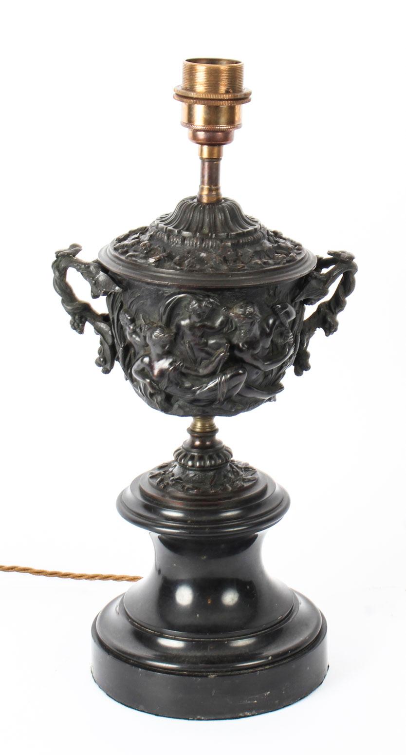 Antique Pair of Grand Tour Bronze Urn Lamps Sir David Tang, 19th Century In Good Condition In London, GB
