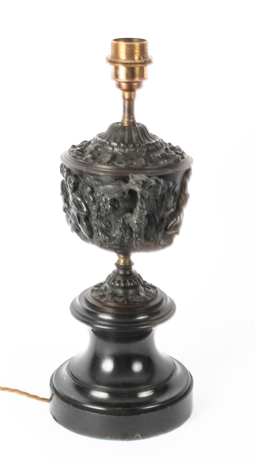 Antique Pair of Grand Tour Bronze Urn Lamps Sir David Tang, 19th Century 1