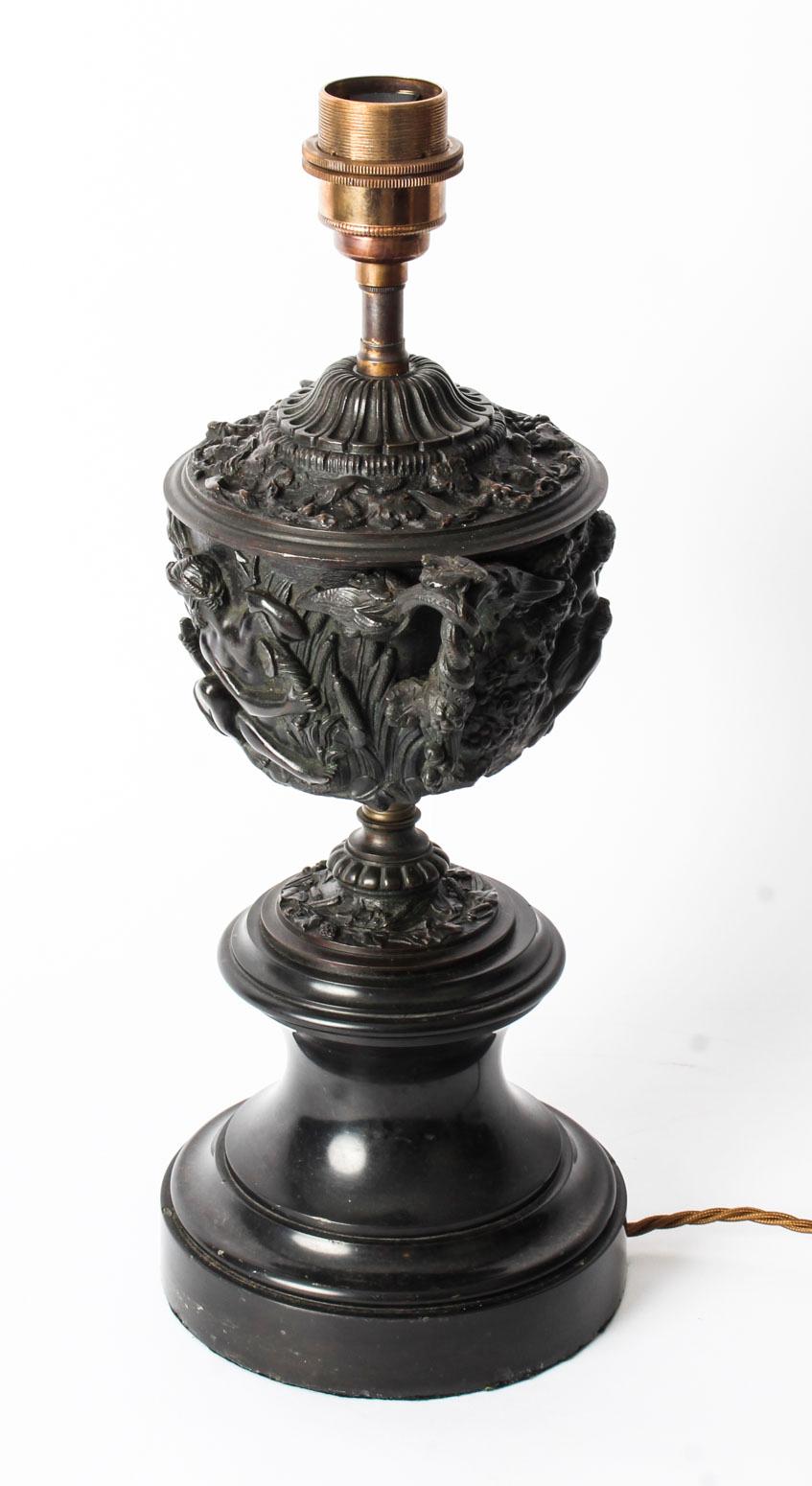 Antique Pair of Grand Tour Bronze Urn Lamps Sir David Tang, 19th Century 2