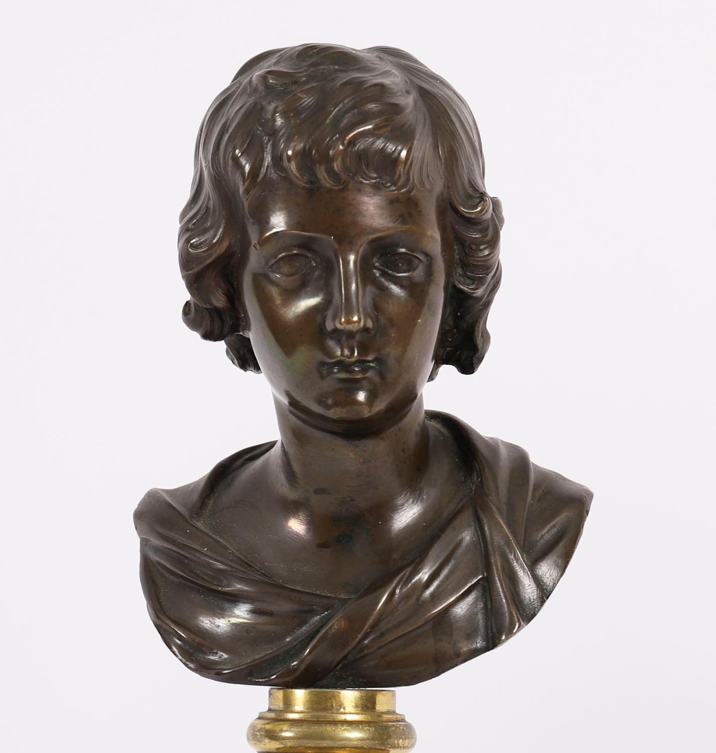 Antica coppia di busti in bronzo di Dioniso e Arianna del XIX secolo in vendita 6