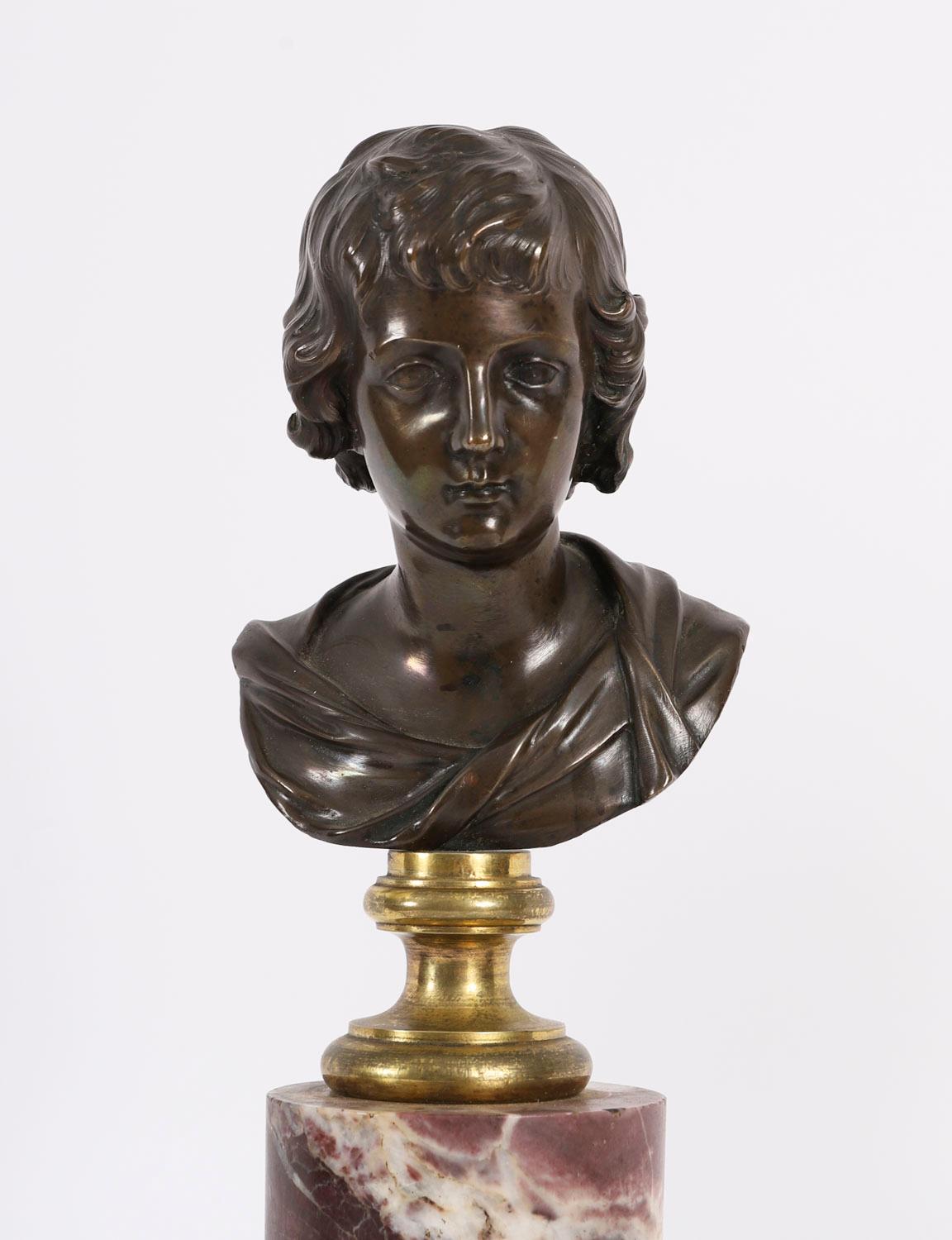 Antica coppia di busti in bronzo di Dioniso e Arianna del XIX secolo in vendita 8