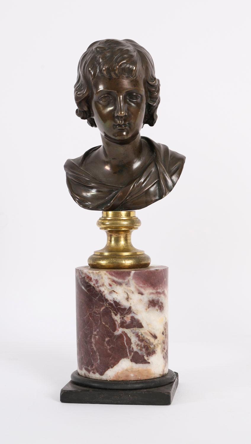 Antica coppia di busti in bronzo di Dioniso e Arianna del XIX secolo in vendita 9
