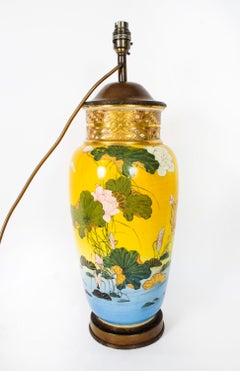 Antique Pair Japanese Satsuma Taizan Period Vases 19th Century