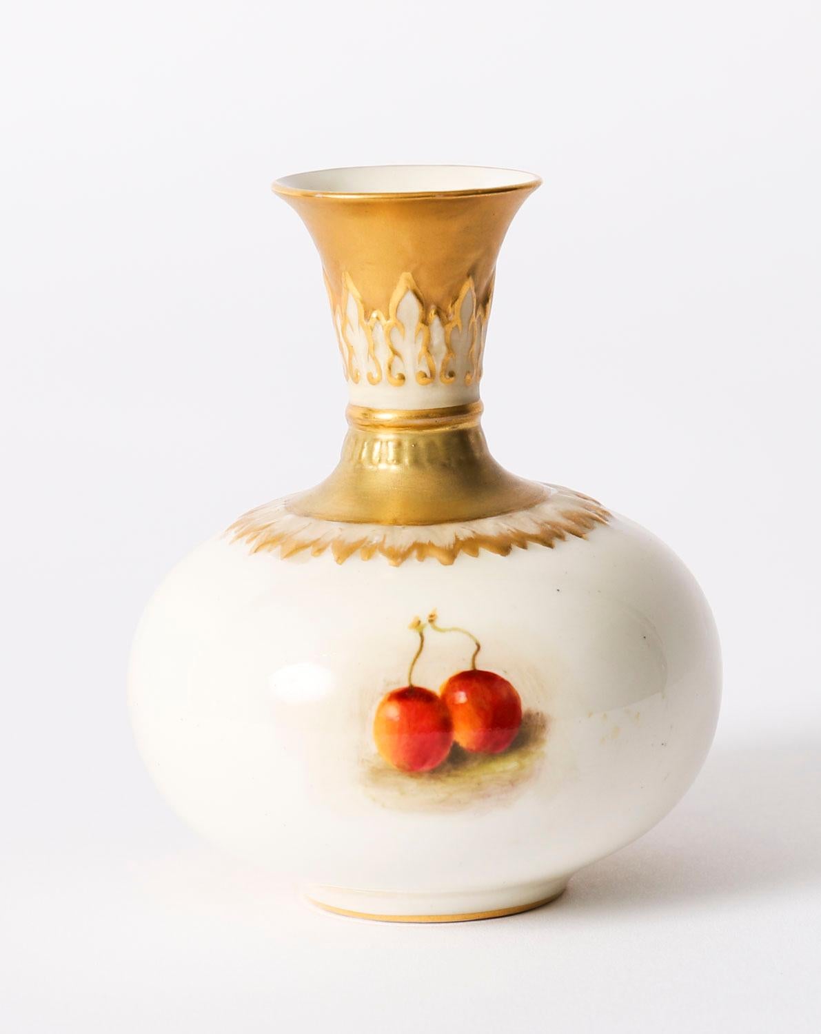 Coppia di vasi antichi in miniatura Royal Worcester William Ricketts XX secolo in vendita 4