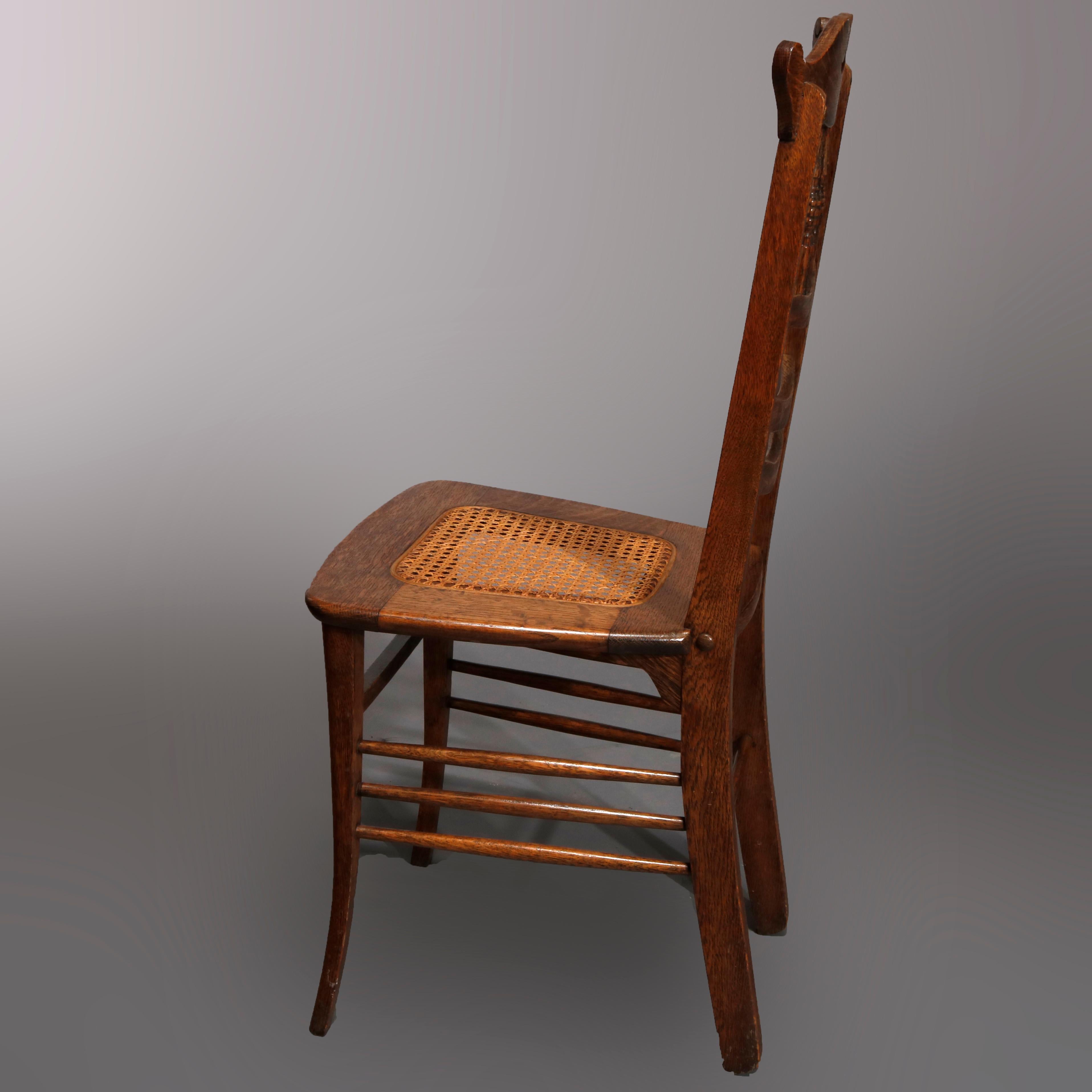 antique cane seat chairs