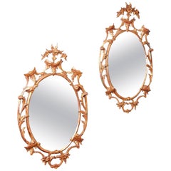 Antique Pair of 18th Century Gilt Mirrors
