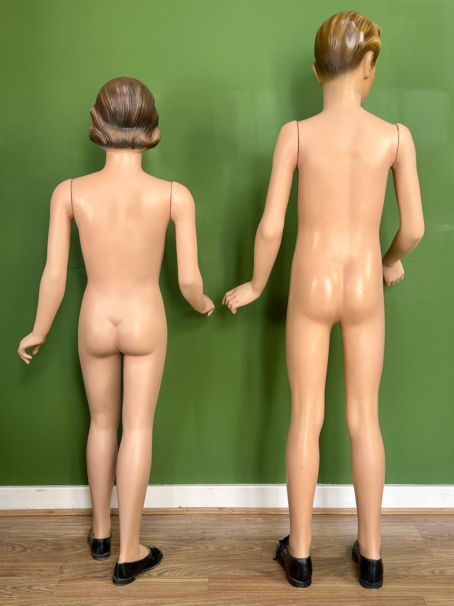 Pareja de antiguos maniquíes art déco alemanes Moch de los años 20 en venta 4