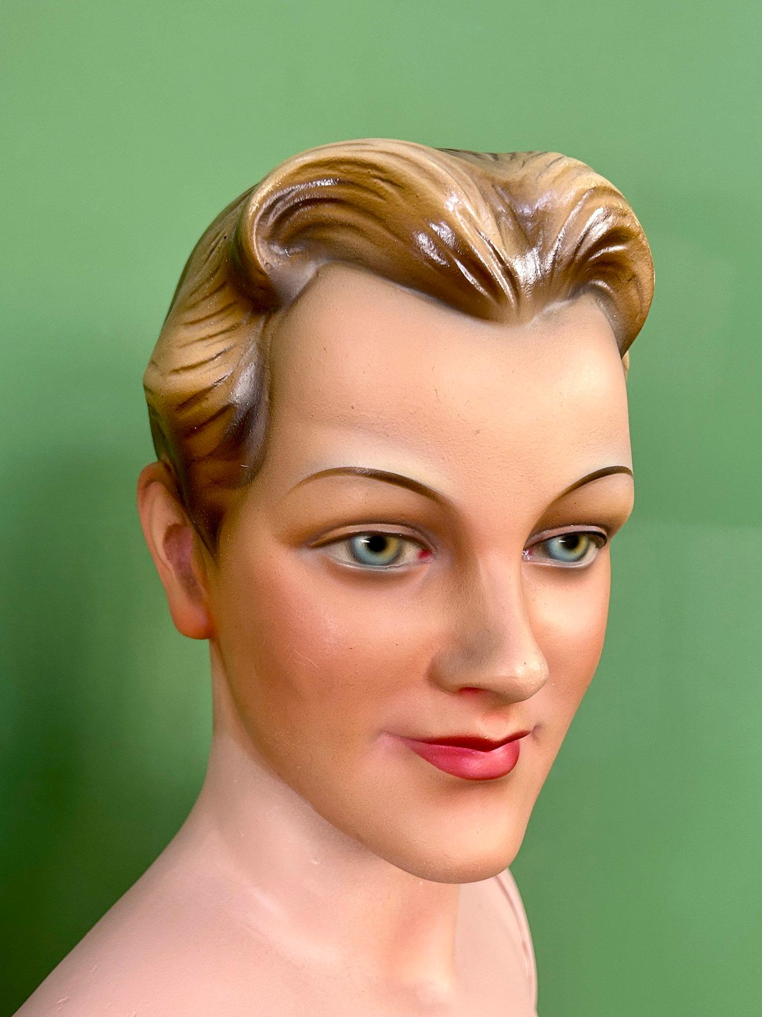 Pareja de antiguos maniquíes art déco alemanes Moch de los años 20 en venta 8
