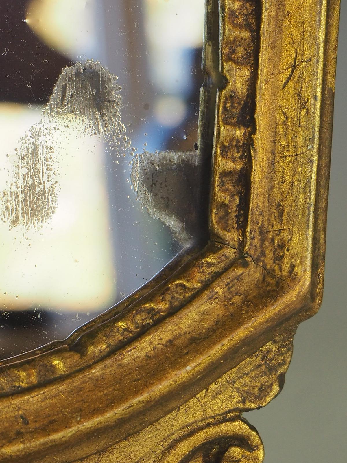 Antique Pair of 19th Century Italian Giltwood Mirrors 7