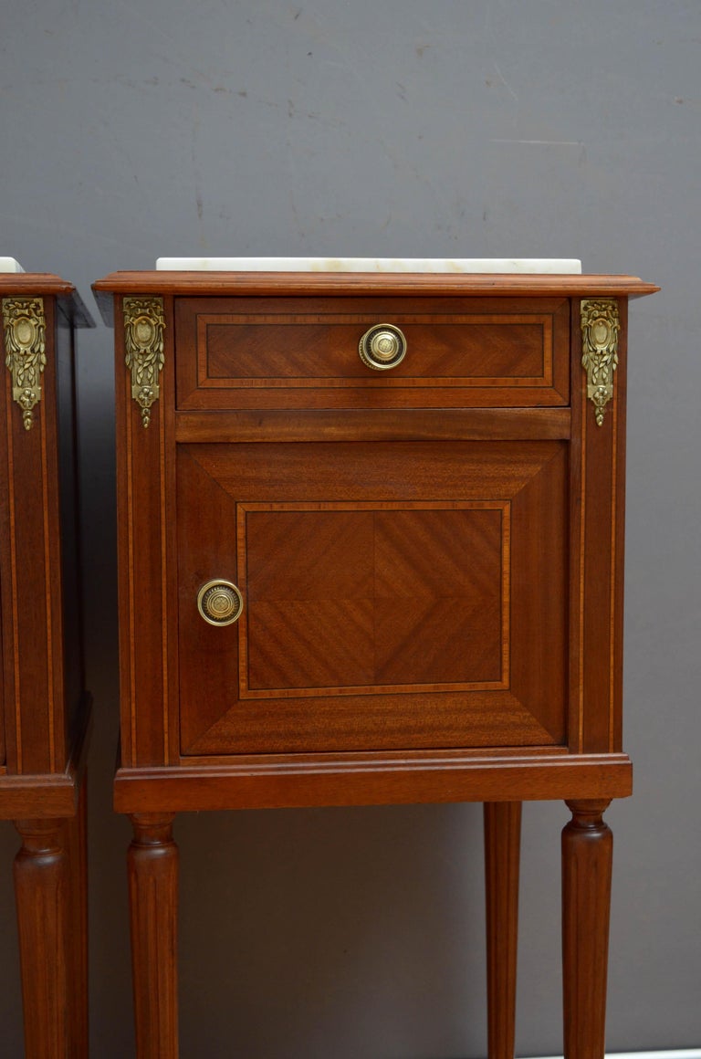 Antique Pair of Bedside For Sale at 1stDibs