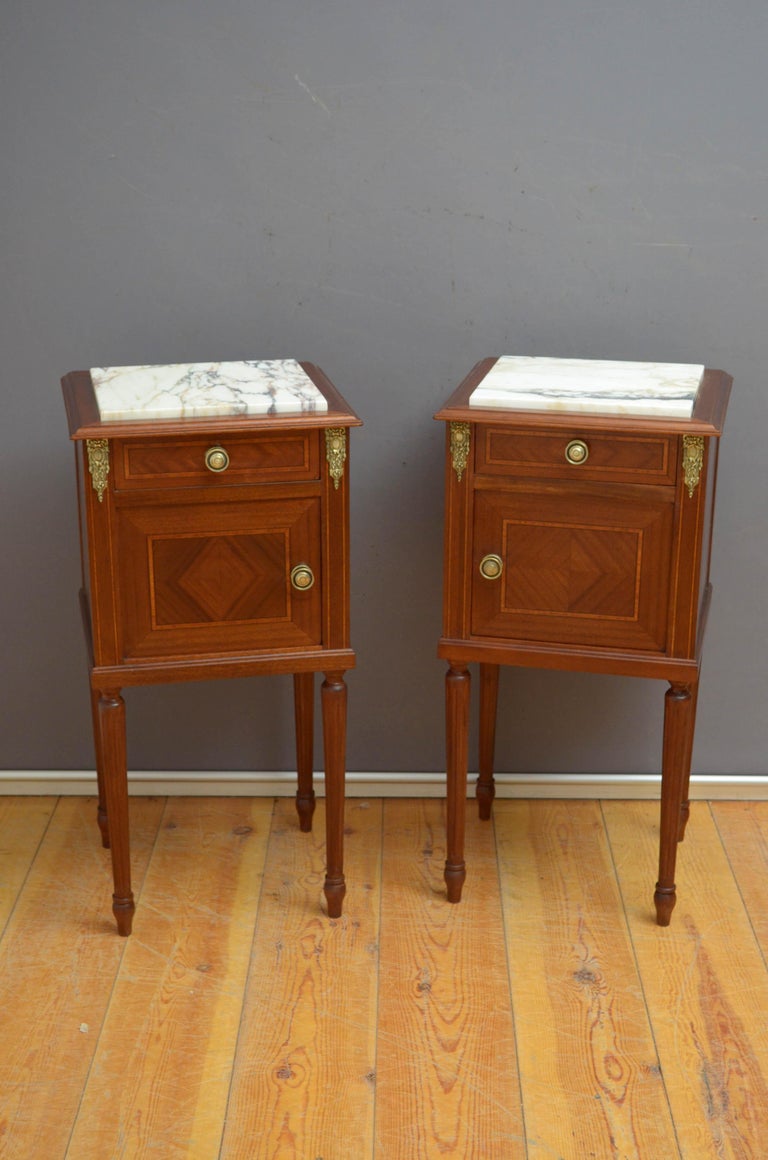 Antique Pair of Bedside For Sale at 1stDibs