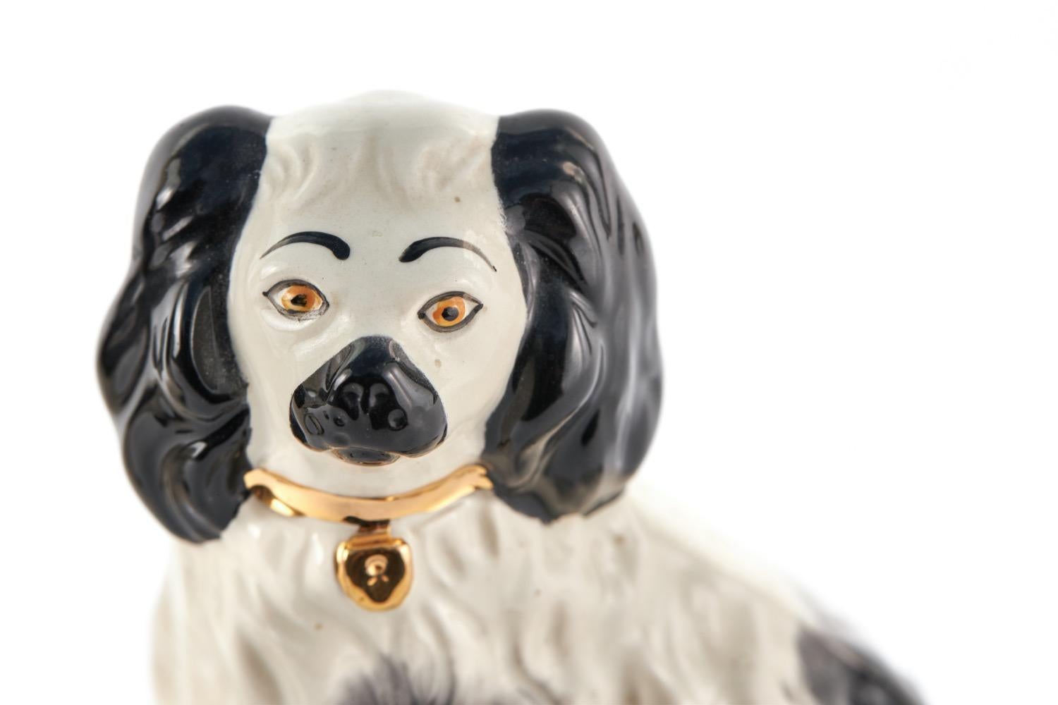 Ceramic Antique Pair of Beswick Staffordshire Dogs For Sale