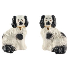 Antikes Paar Beswick Staffordshire-Hunde